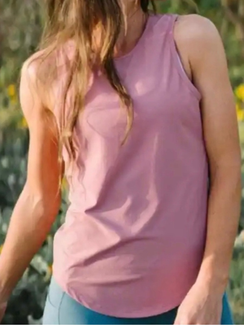 ZYIA Mauve Pink Sleeveless Performance Tank